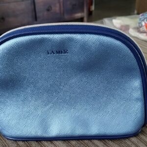 La Mer Blue Cosmetic Bag